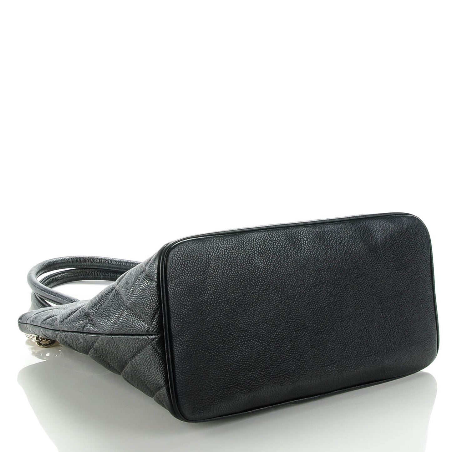 Caviar Quilted Medallion Tote Black