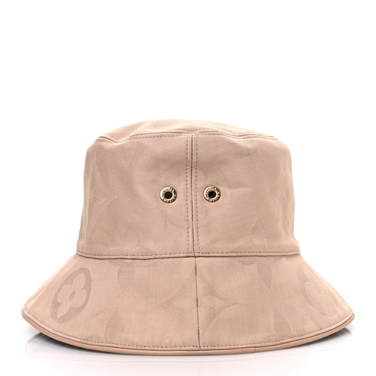 Louis Vuitton Cotton Monogram Flower Tile Reversible Bucket Hat Beige 13 of 13