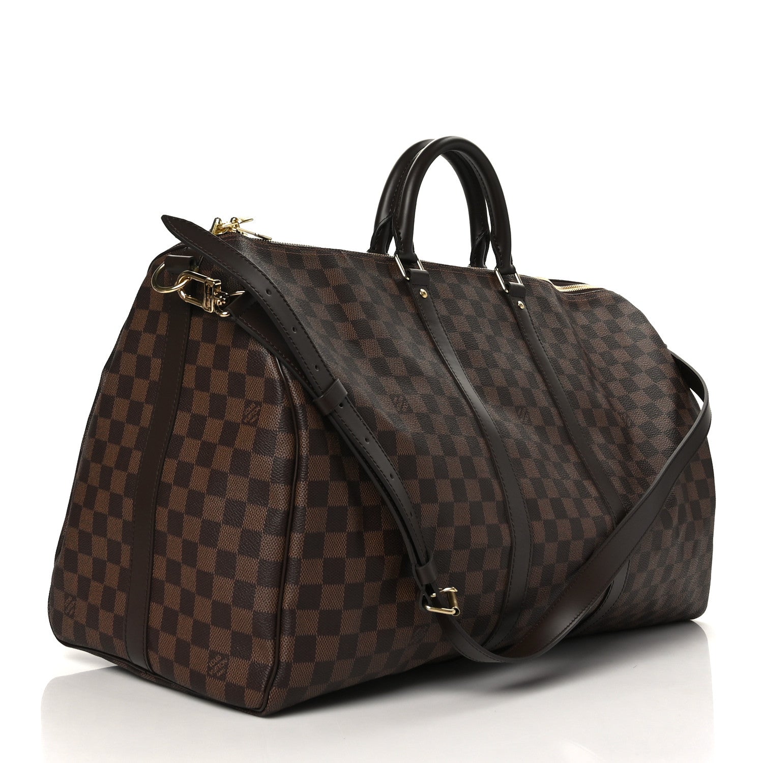Louis Vuitton Damier Ebene Keepall Bandouliere 55 3 of 10
