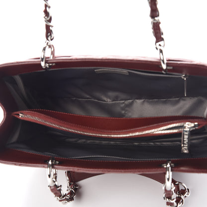 Chanel Caviar Quilted Grand Shopping Tote GST Burgundy 5 of 10