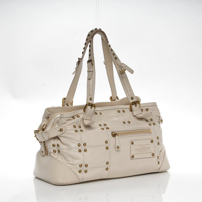Louis Vuitton Lambskin Riveting Ecru 3 of 7