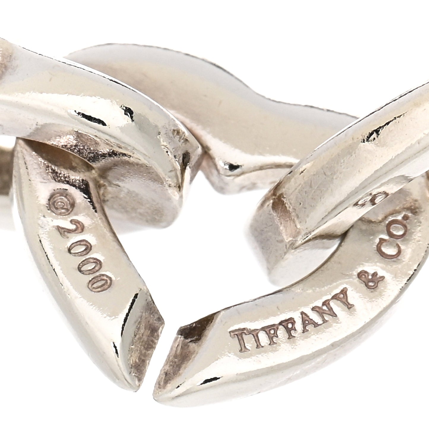 Sterling Silver 18K Yellow Gold Heart Links Bracelet