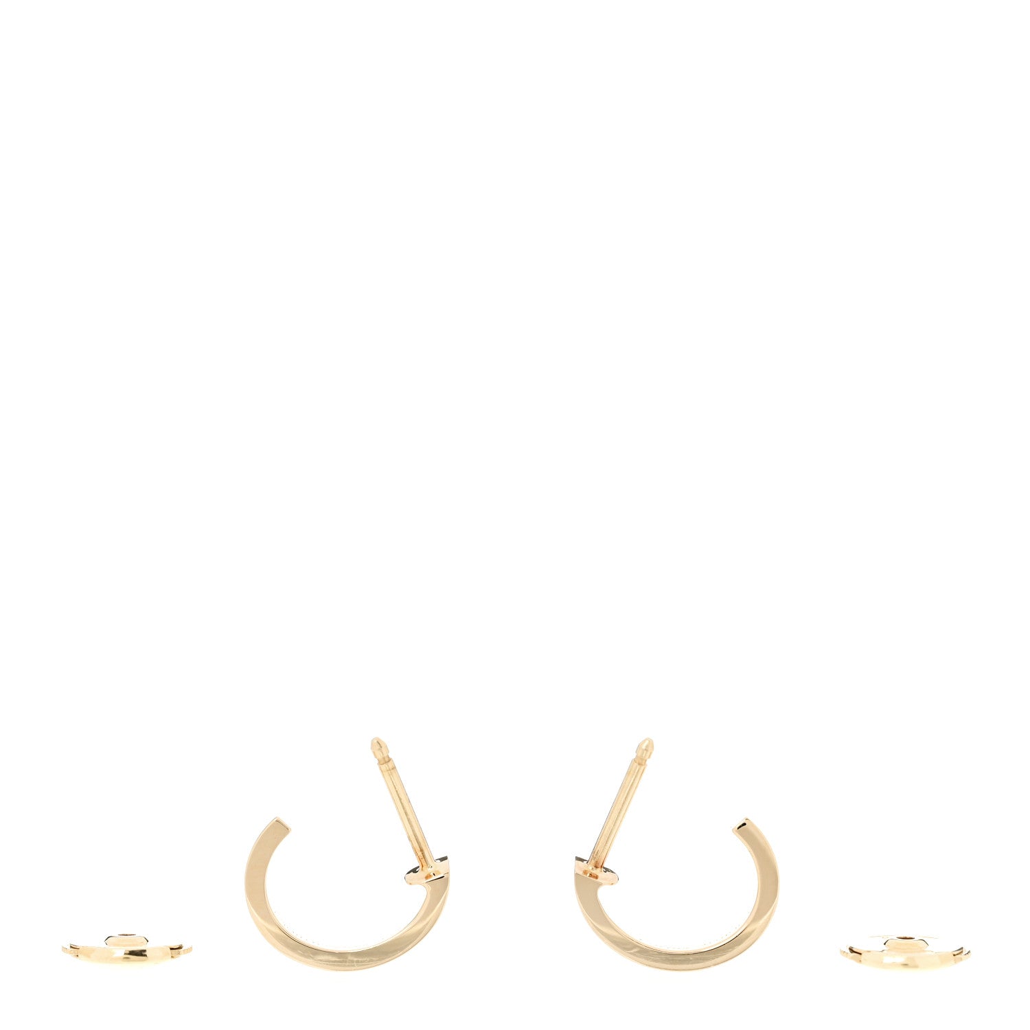 Cartier 18K Yellow Gold Small LOVE Hoop Earrings 3 of 5