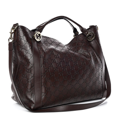 Gucci Guccissima Medium Miss GG Top Handle Bag Dark Brown 4 of 10