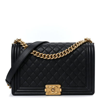 Chanel Calfskin Quilted New Medium Boy Flap Black 1 of 10