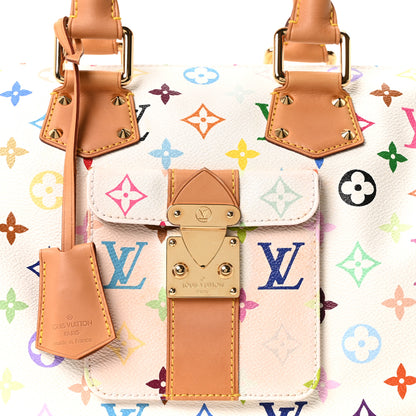Louis Vuitton Monogram Multicolor Speedy 30 White 7 of 9