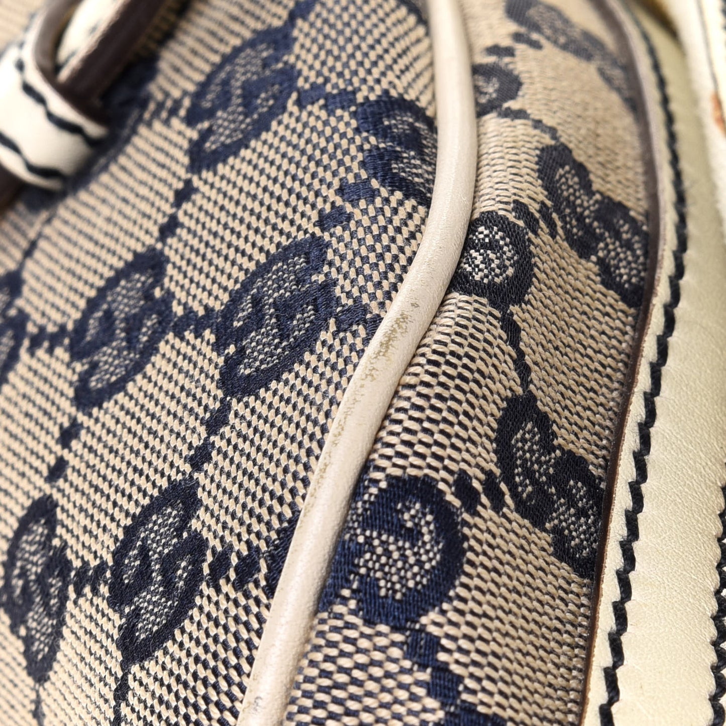 Monogram Vintage Web Signature XL Bowler White