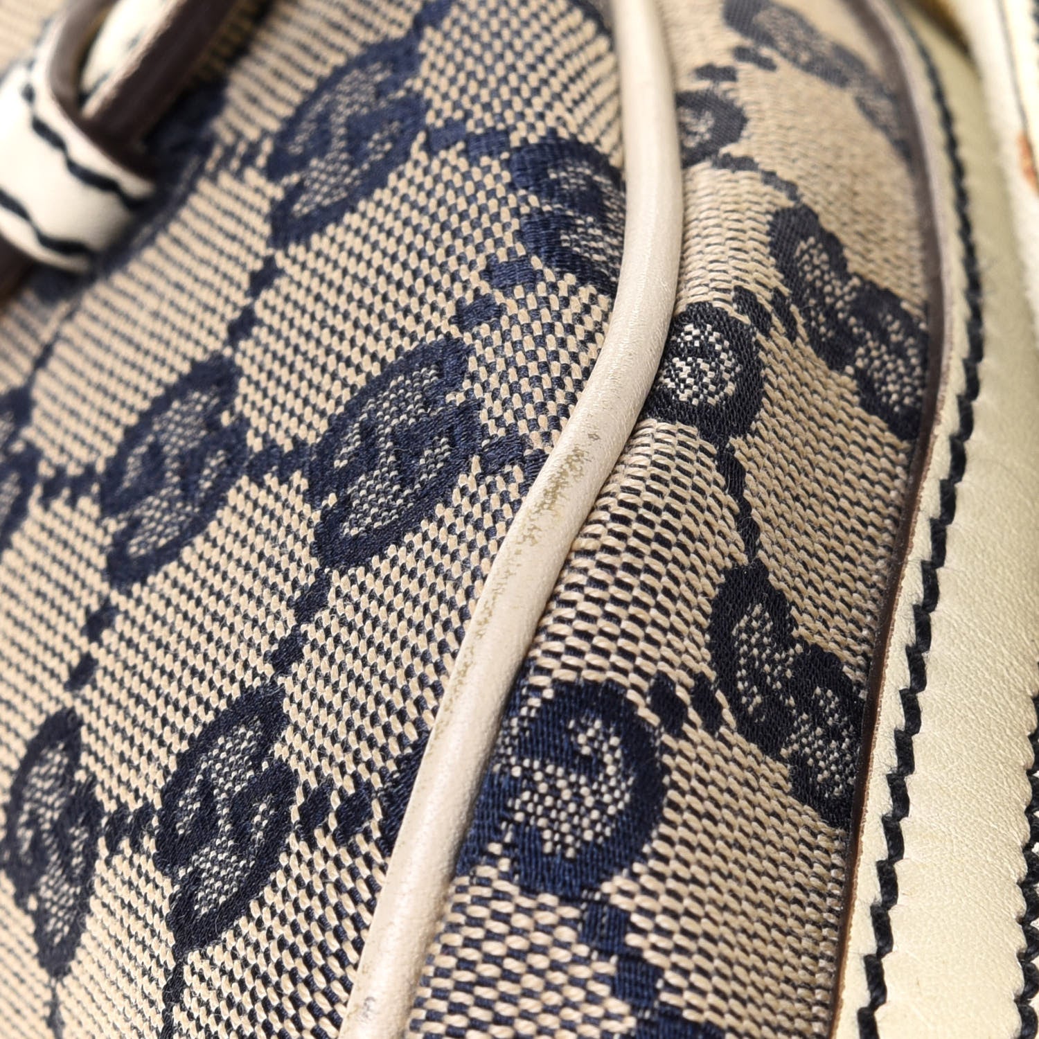 Gucci Monogram Vintage Web Signature XL Bowler White 12 of 15