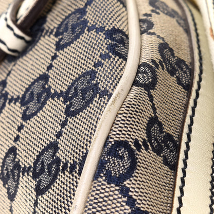 Gucci Monogram Vintage Web Signature XL Bowler White 12 of 15