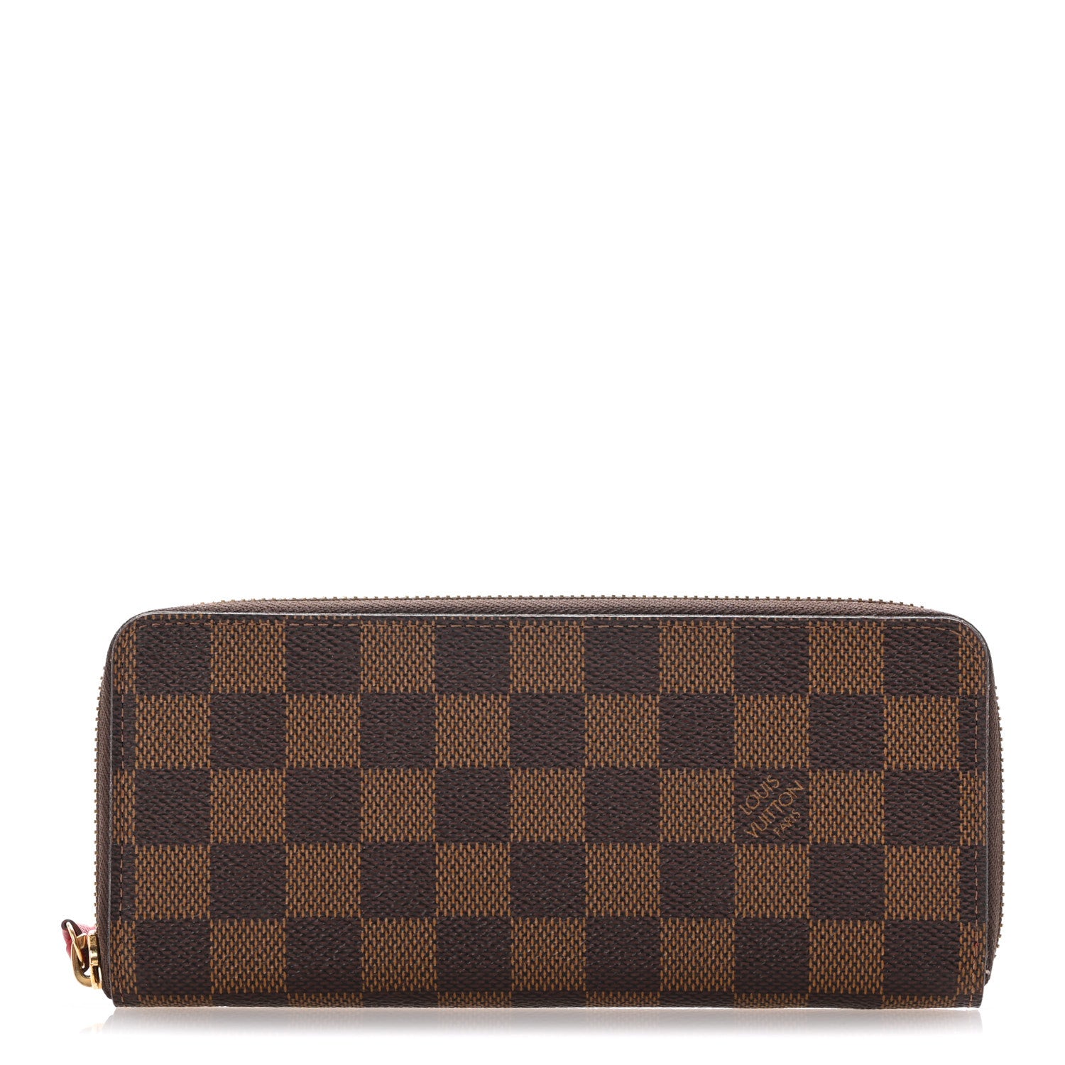 Louis Vuitton Damier Ebene Clemence Wallet Cherry 1 of 11