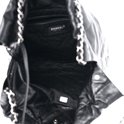 Chanel Shiny Calfskin Quilted Chanel 22 Black 6 of 10