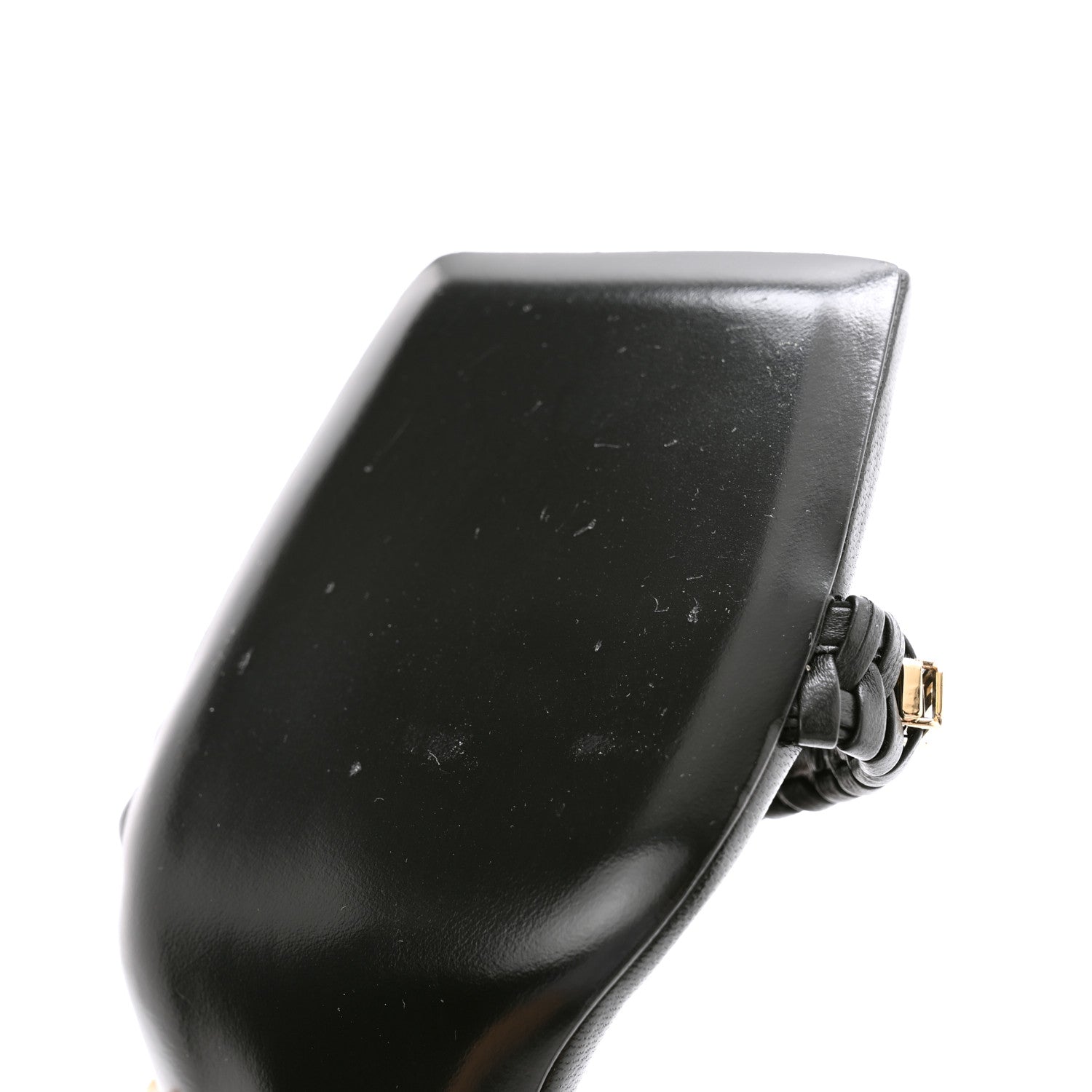 Givenchy Smooth Nappa G Woven Slingback 90mm Sandals 39 Black 8 of 9