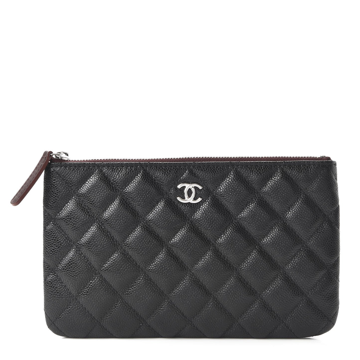 Caviar Quilted Small Pouch Black
