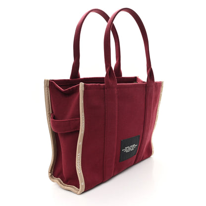 Marc Jacobs Jacquard Large The Traveler Tote Bag Burgundy Beige 3 of 10