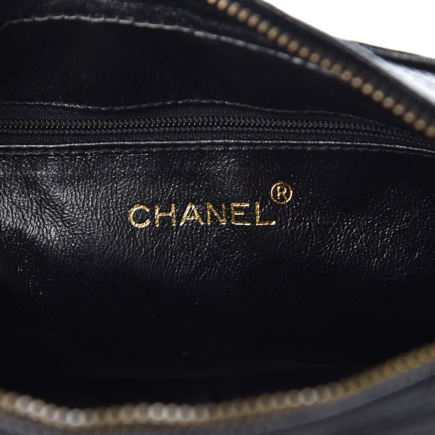 Chanel Lizard Quilted Small Tassel Camera Case Black 6 of 8