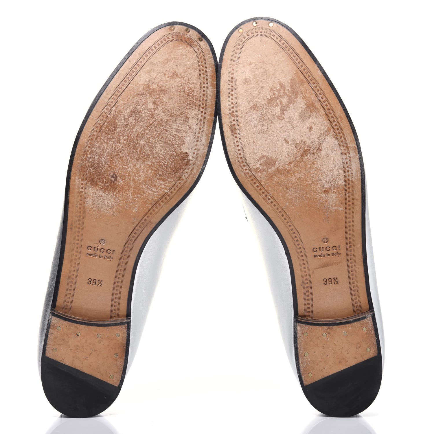 Gucci Metallic Nappa Womens Jordaan Loafers 39.5 Argento 5 of 12