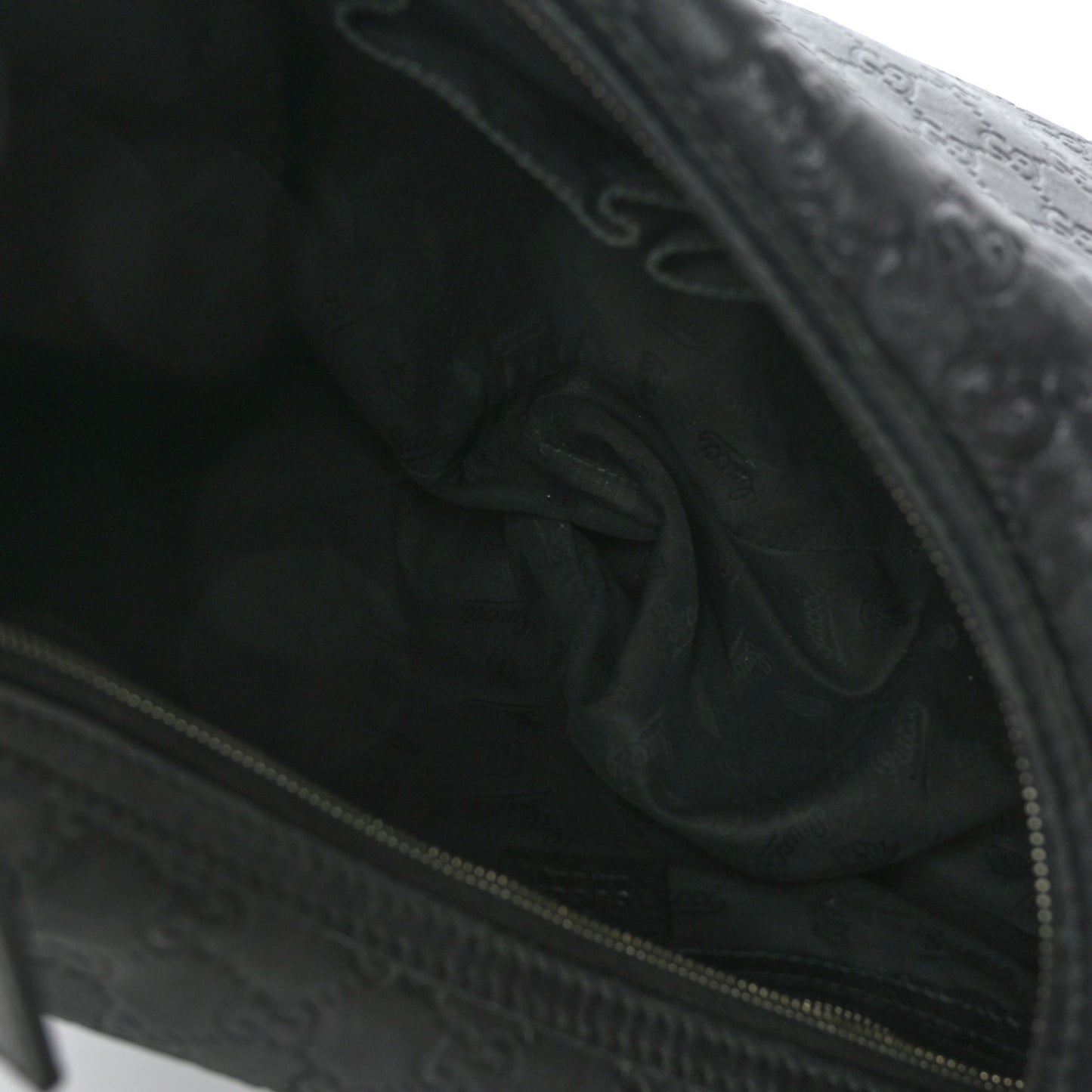 Guccissima Large GG Twins Hobo Black