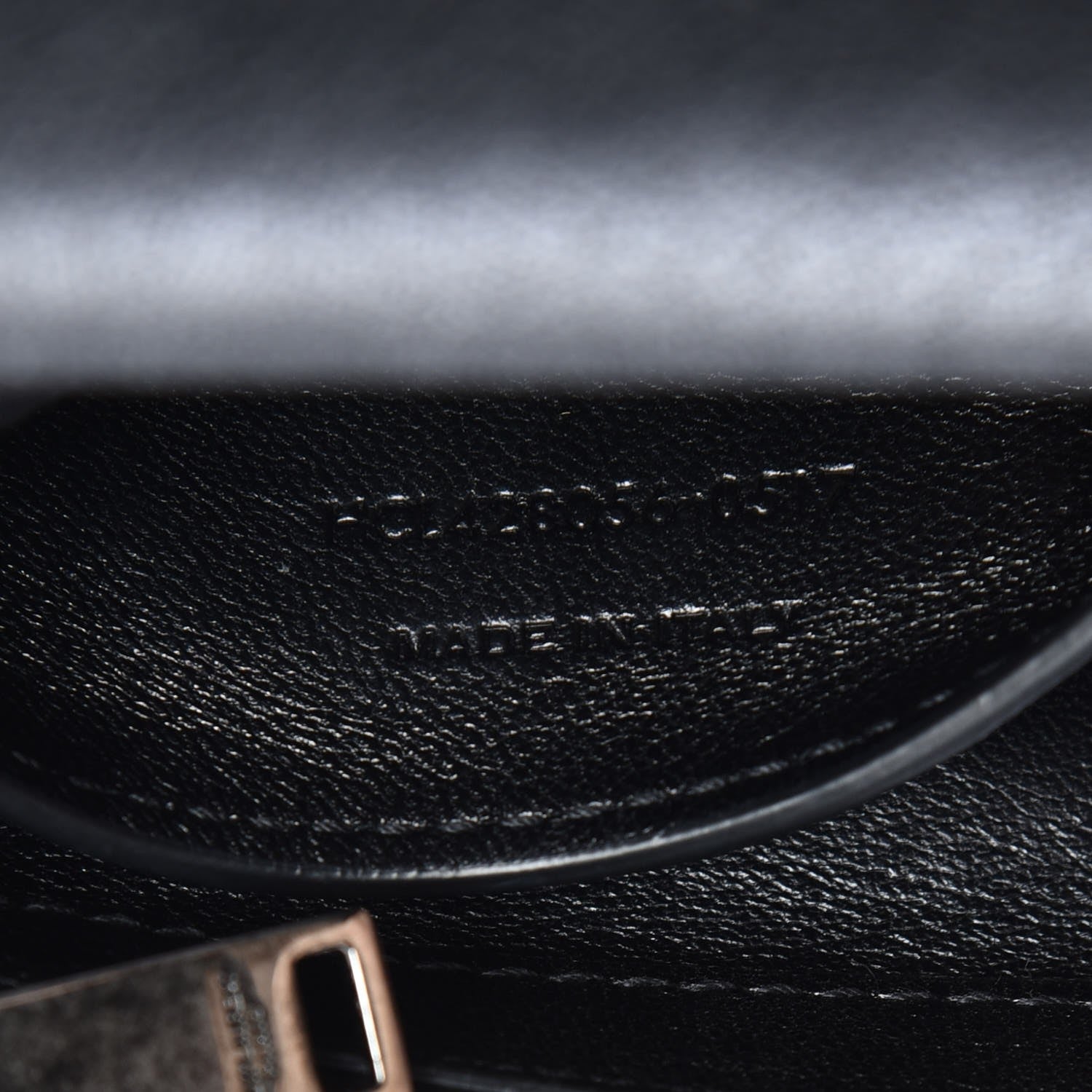 Saint Laurent Sheepskin Matelasse Chevron Monogram Medium College Bag Black 7 of 7