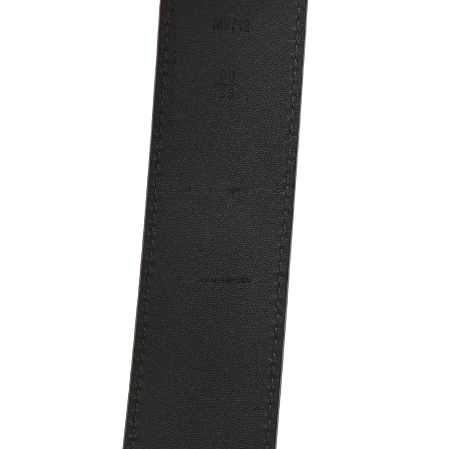 Suede Calfskin Mini Damier 40mm LV Initiales Belt 90 36 Grey
