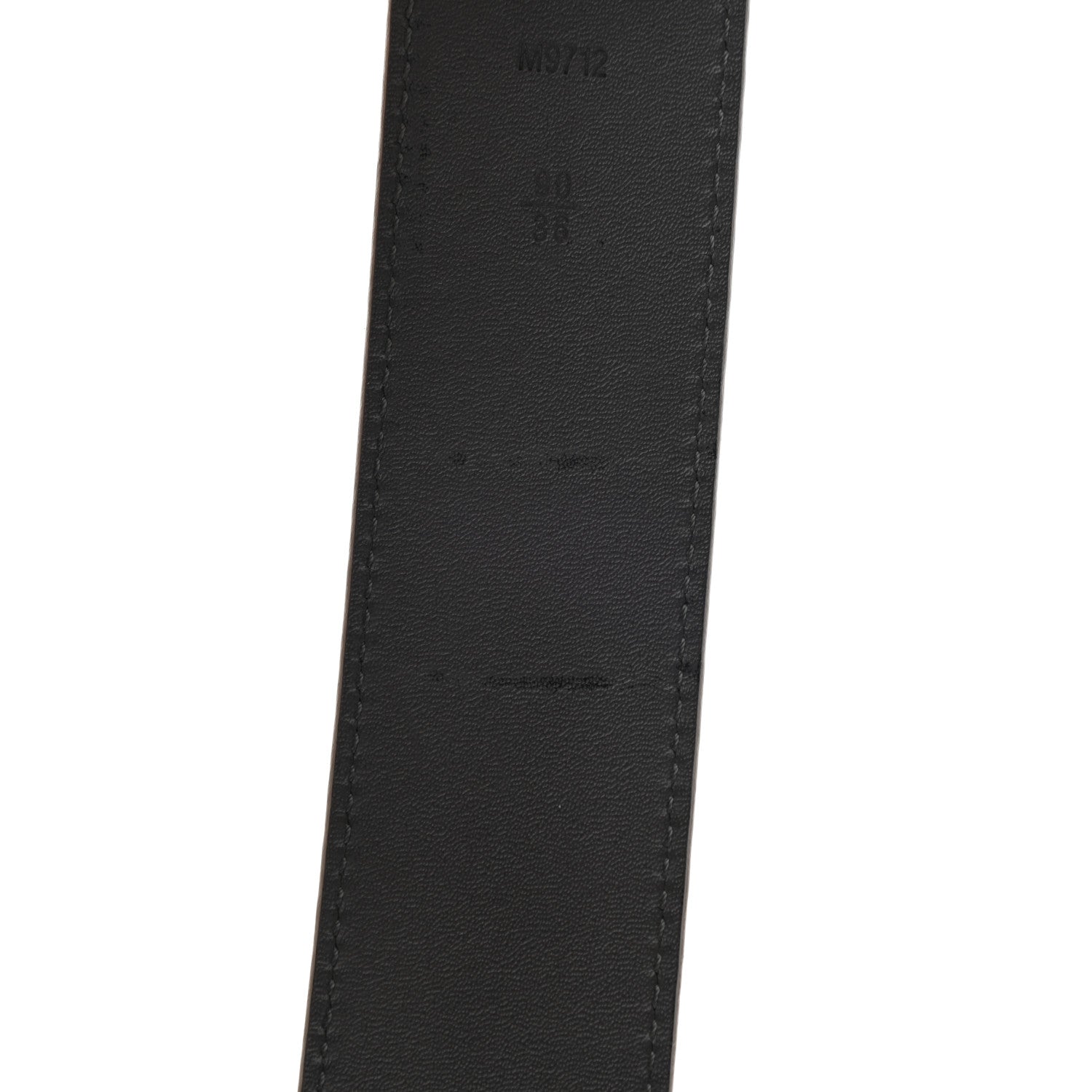 Louis Vuitton Suede Calfskin Mini Damier 40mm LV Initiales Belt 90 36 Grey 8 of 8