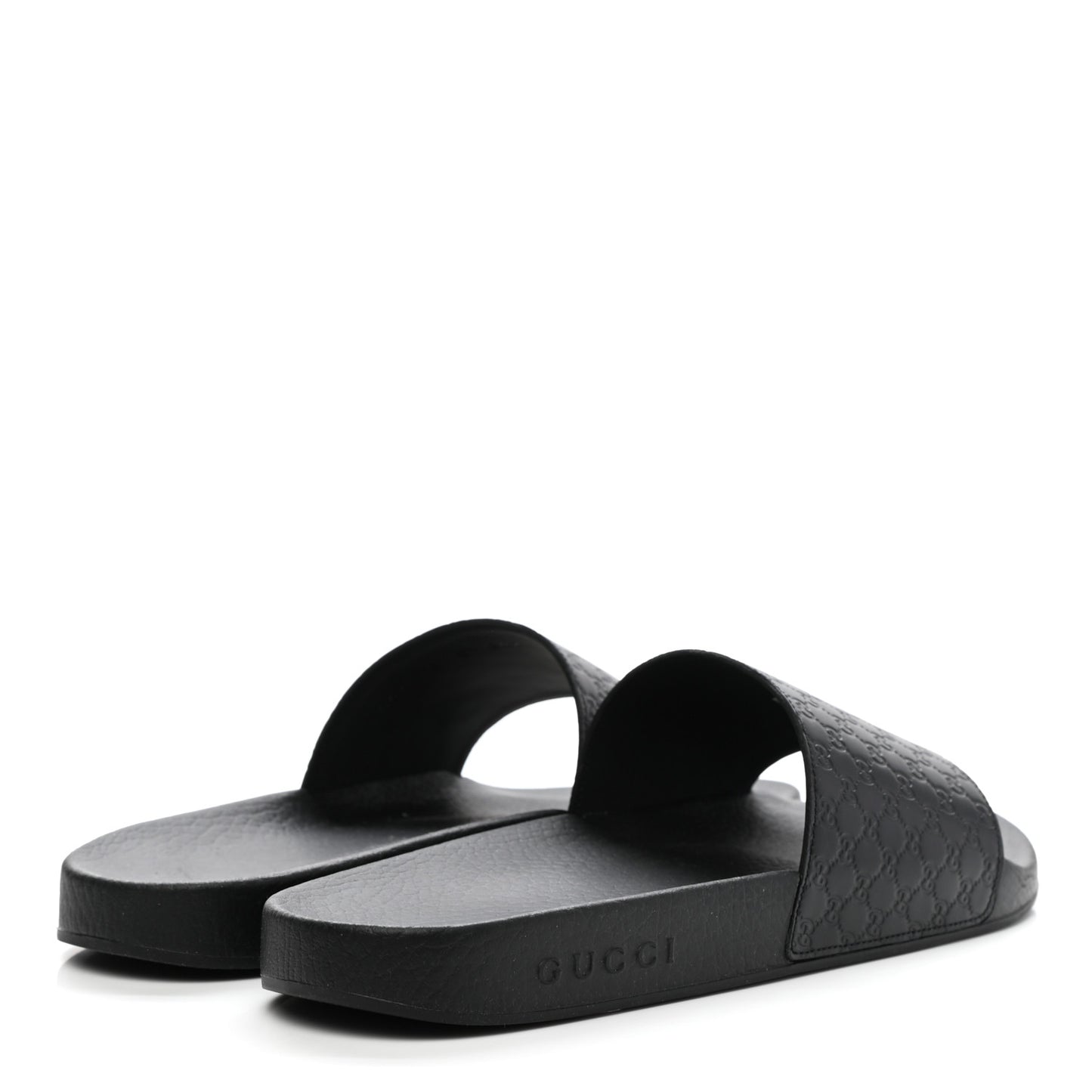 Microguccissima Mens Slide Sandals 8 Black