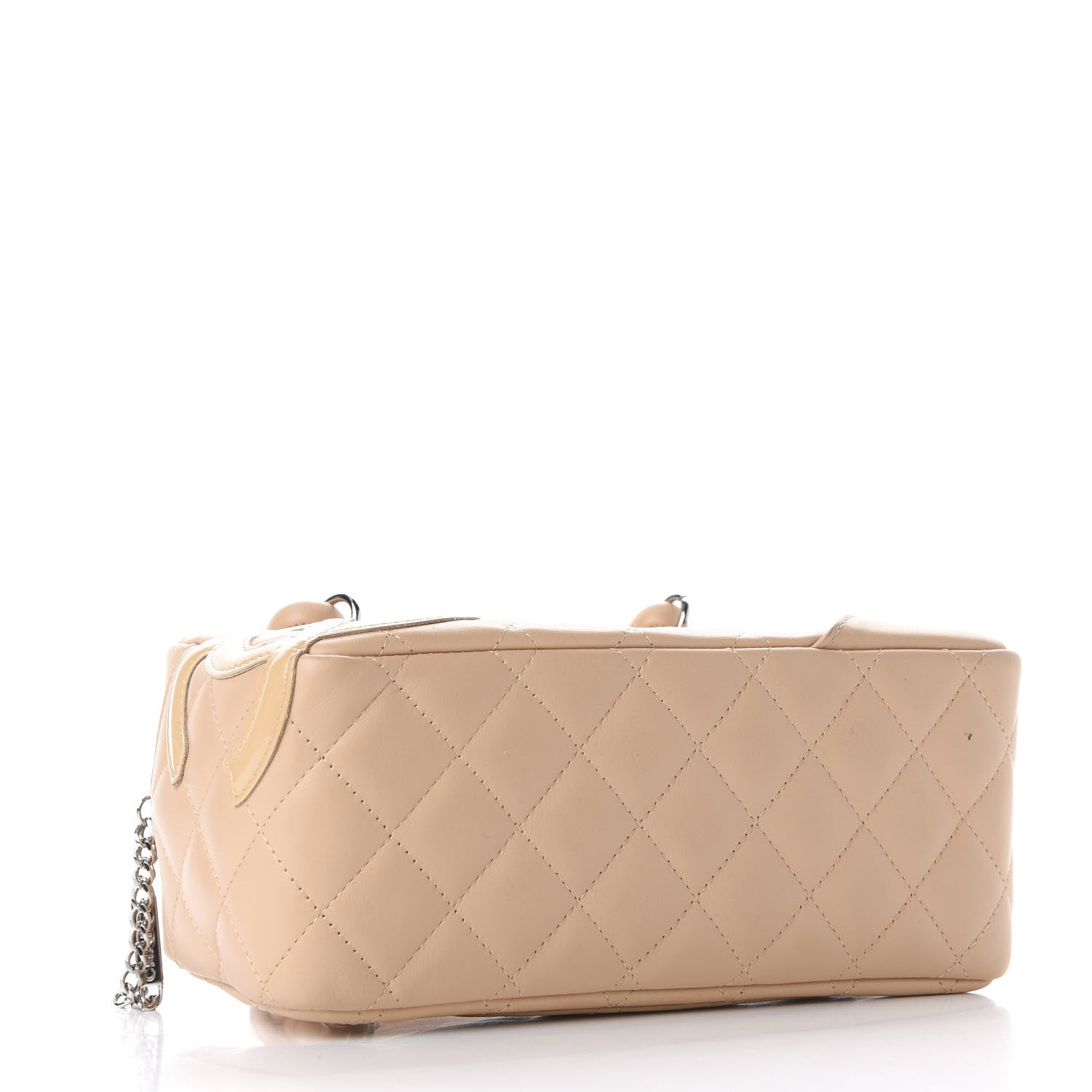 Chanel Calfskin Quilted Small Cambon Bowler Beige 4 of 11