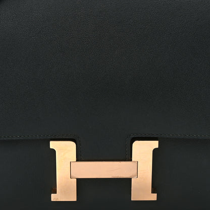 Hermes Swift Horseshoe Constance 24 Vert Anglais Gris Perle 14 of 23