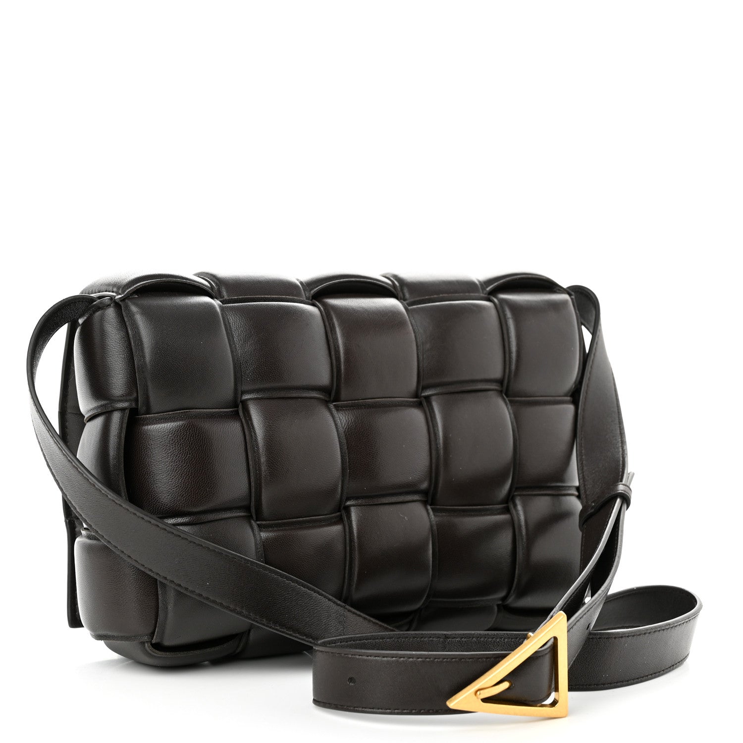Bottega Veneta Nappa Maxi Intreccio Padded Cassette Crossbody Bag Fondente 2 of 12
