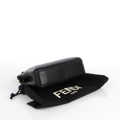 Fendi Nappa Micro Peekaboo Iconic Satchel Black 4 of 9