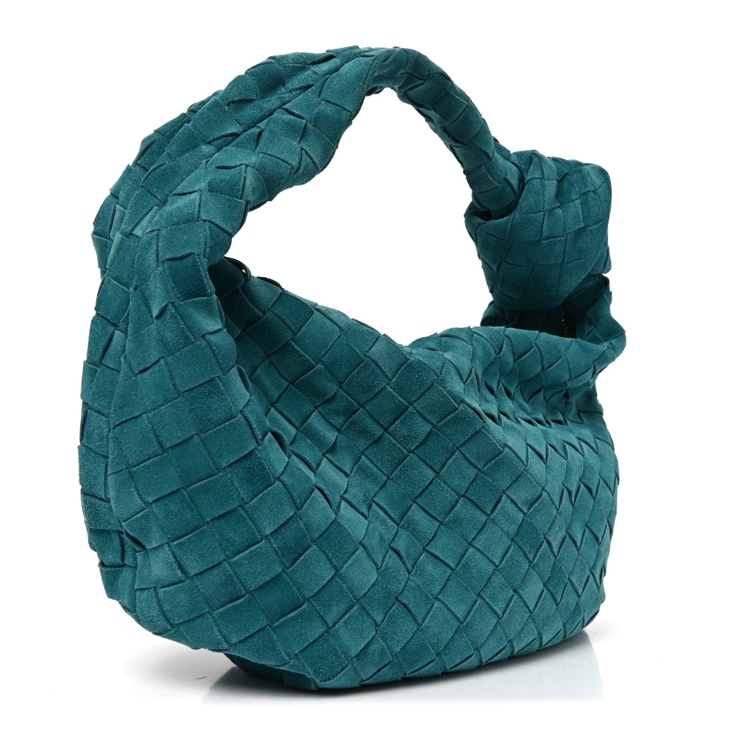 Suede Calfskin Intrecciato Teen Jodie Hobo Scuba