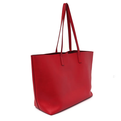 Saint Laurent Calfskin Large Shopping Tote Red 4 of 18