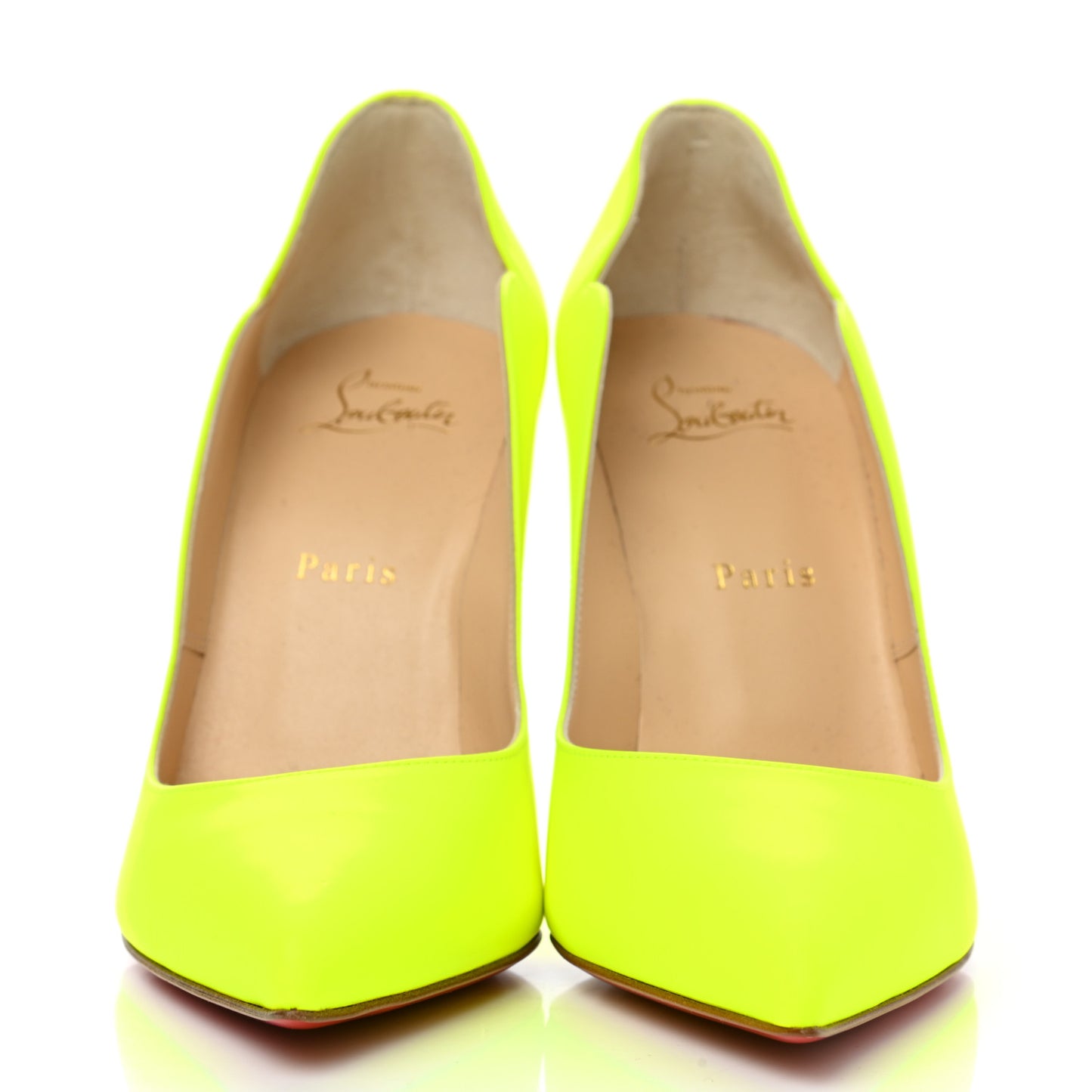 Calfskin Hot Chick 100 Pumps 38.5 Fluo