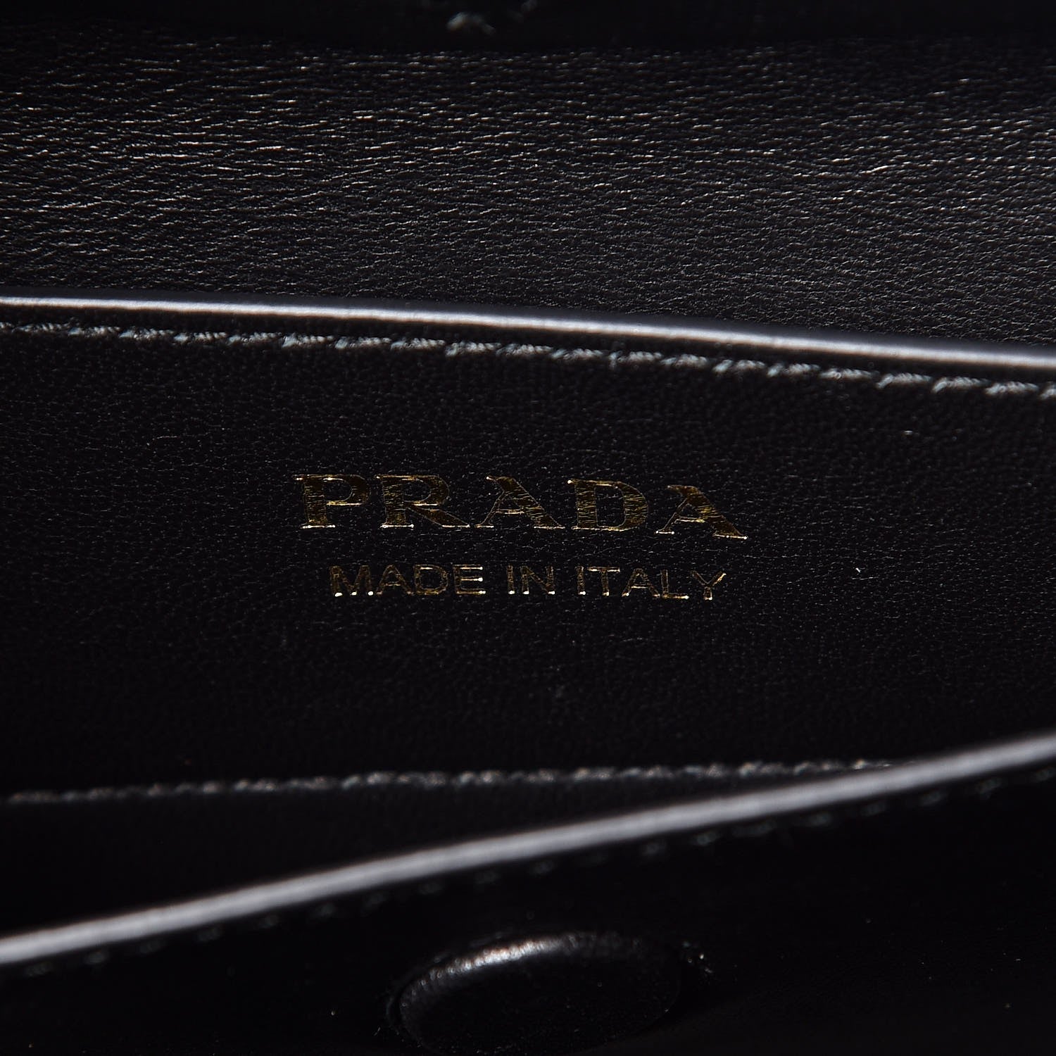 Prada Saffiano Cuir Medium Bi-Color Double Bag Palissandro Black 7 of 8