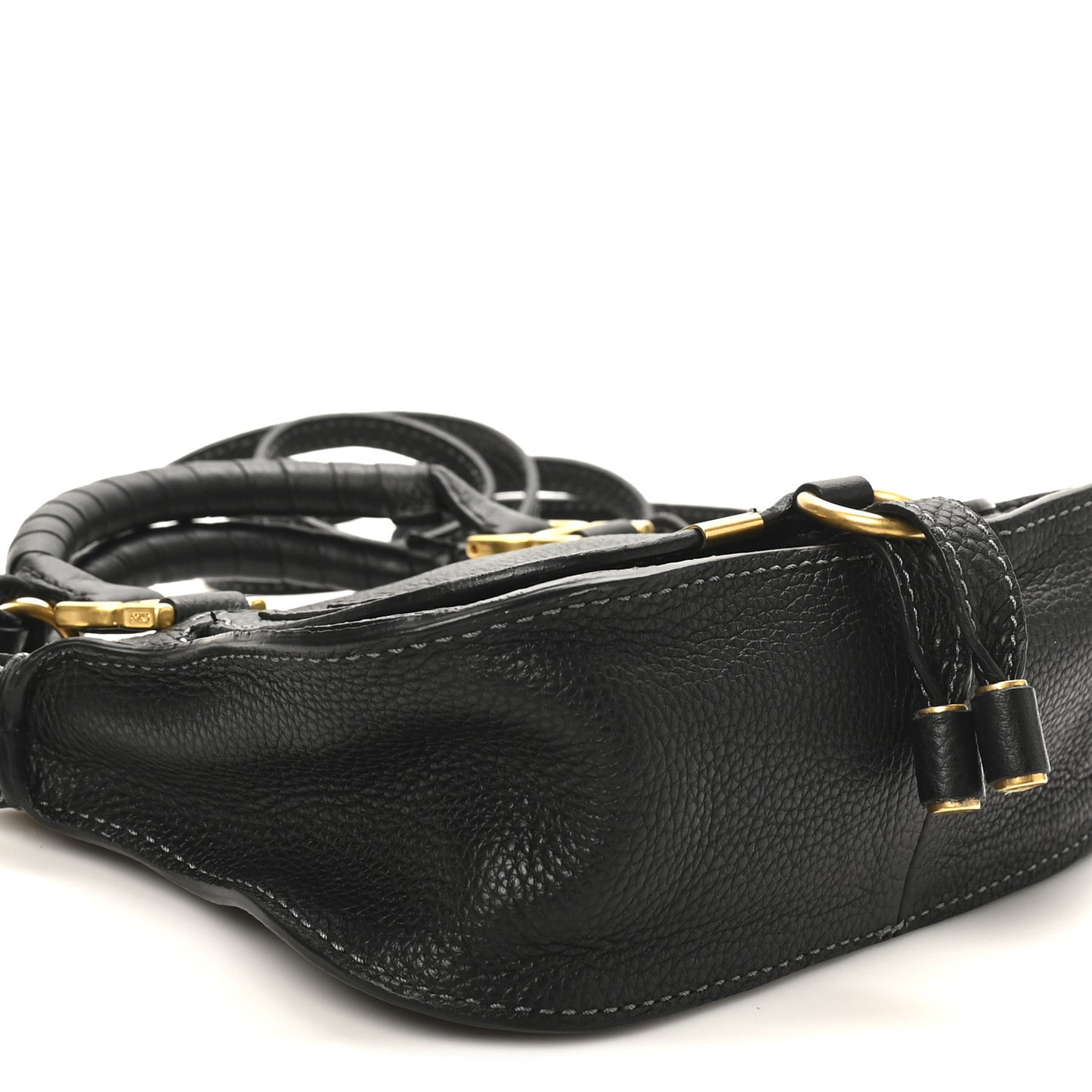 Calfskin Mini Marcie Satchel Black