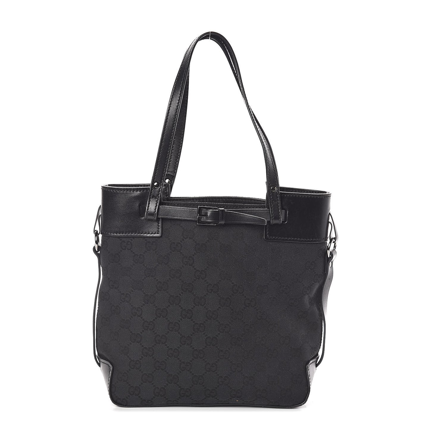Monogram Small Bucket Tote Black
