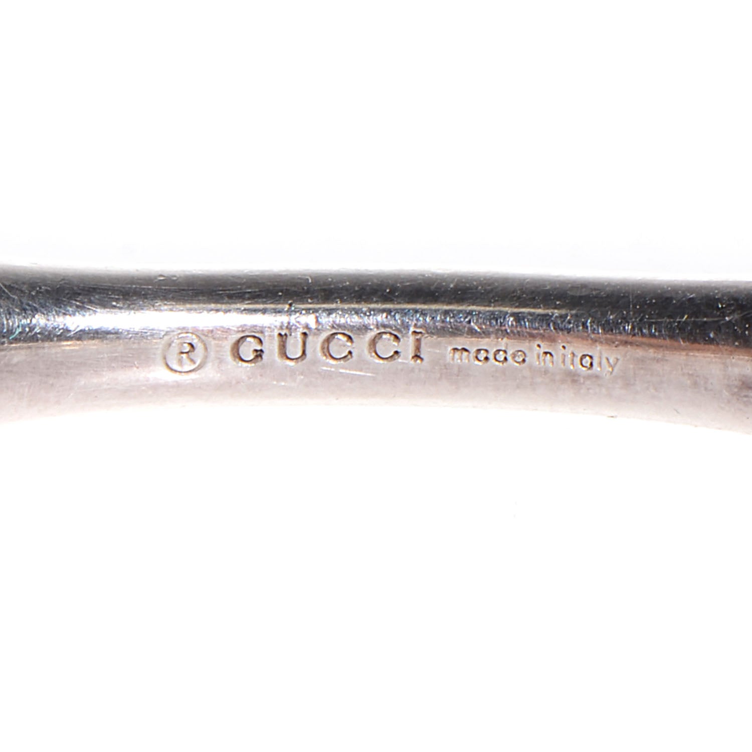 Gucci Sterling Silver Bamboo Hoop Earrings 3 of 3