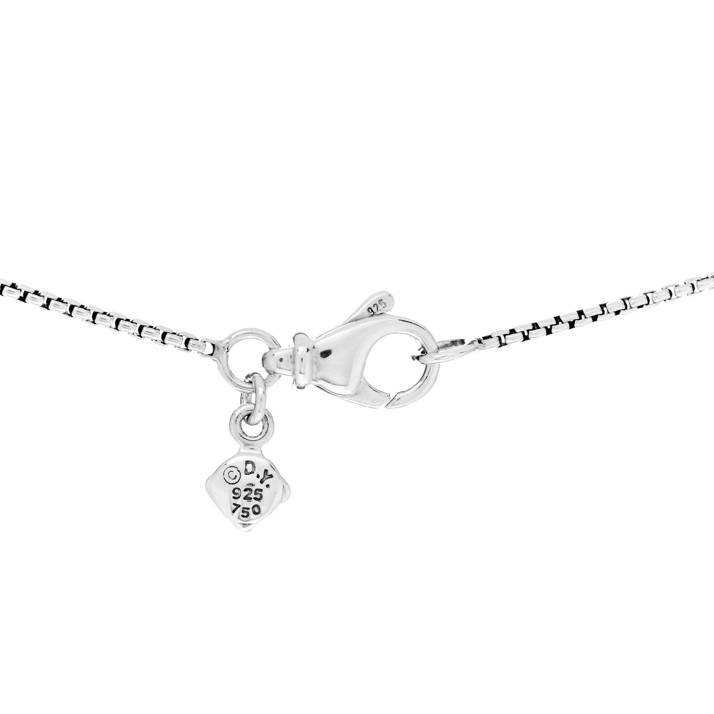 Sterling Silver 18K Yellow Gold Cable Cookie Heart Pendant Necklace
