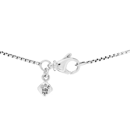 David Yurman Sterling Silver 18K Yellow Gold Cable Cookie Heart Pendant Necklace 4 of 4