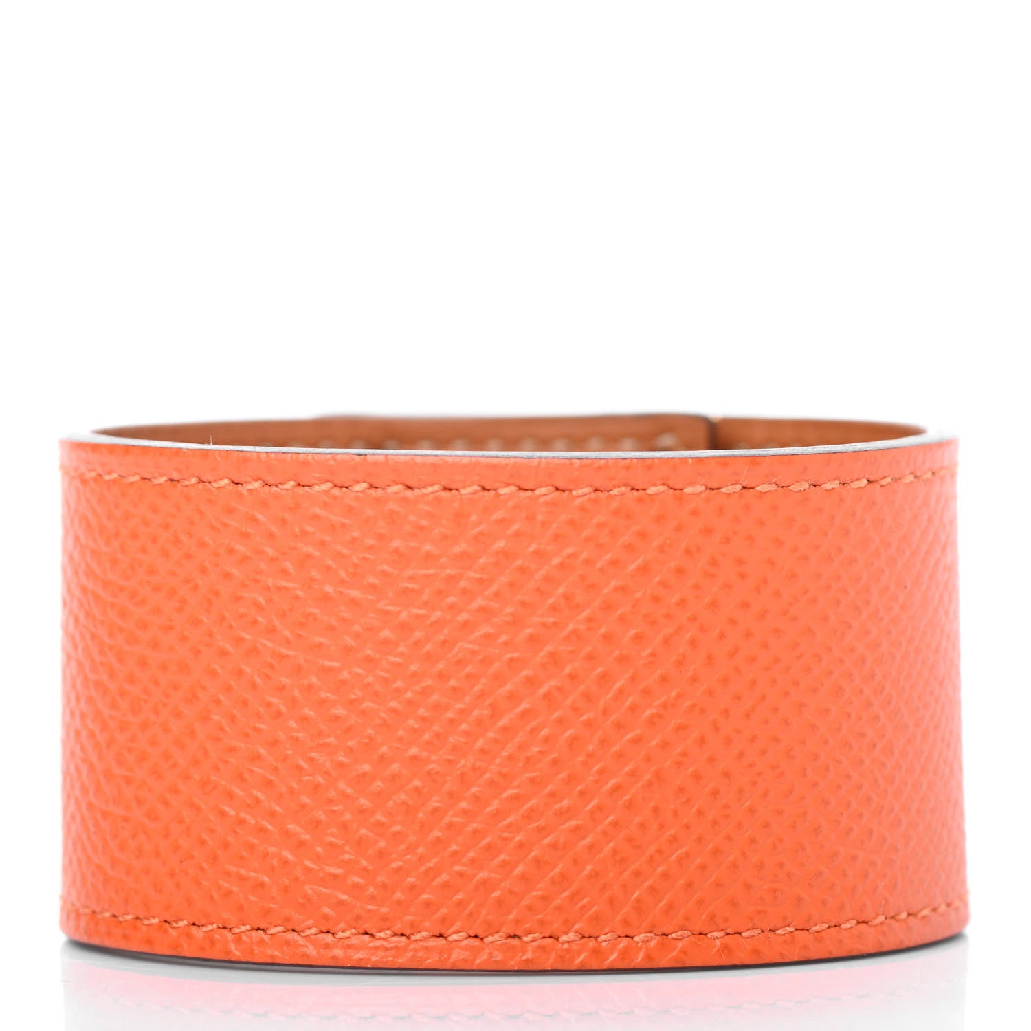 Hermes Epsom Kelly Dog Bracelet Orange 2 of 4