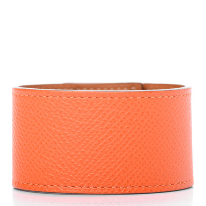 Hermes Epsom Kelly Dog Bracelet Orange 2 of 4
