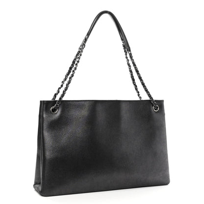 Chanel Iridescent Calfskin CC East West Shopping Tote Black 3 of 10