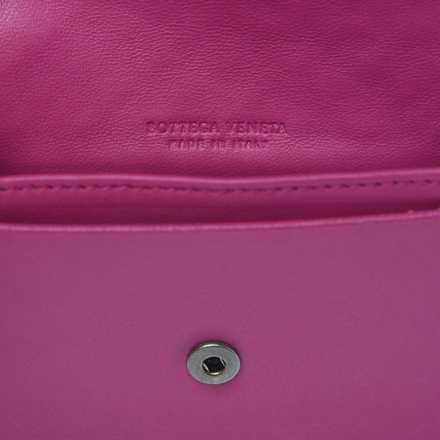 Nappa Intrecciato Card Holder Peony