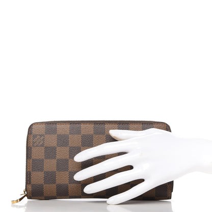 Louis Vuitton Damier Ebene Zippy Wallet 2 of 9