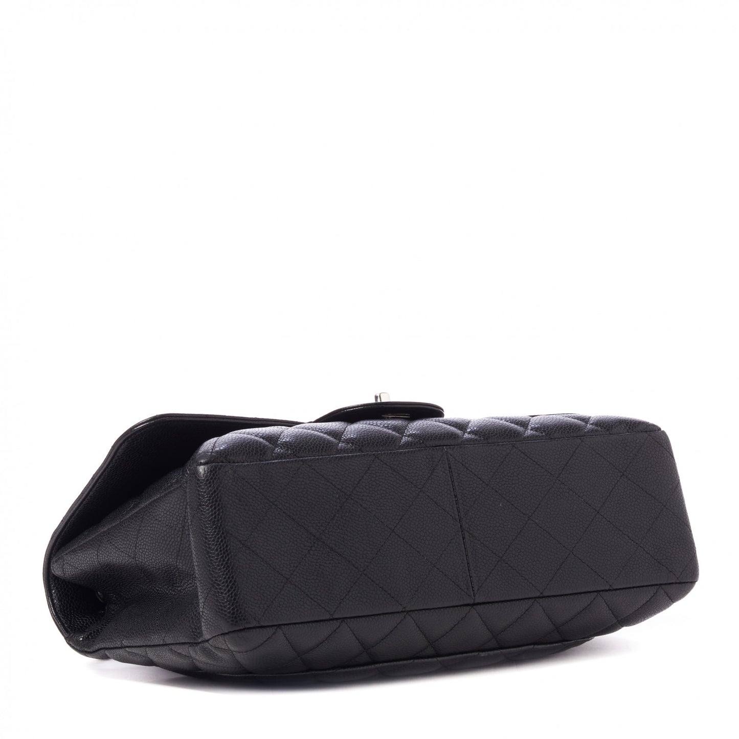 Caviar Quilted Jumbo Single Flap Black