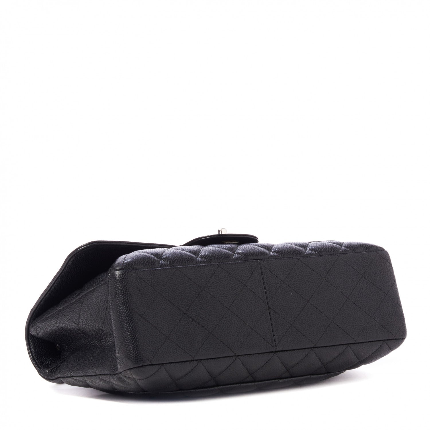 Chanel Caviar Quilted Jumbo Single Flap Black 4 of 10