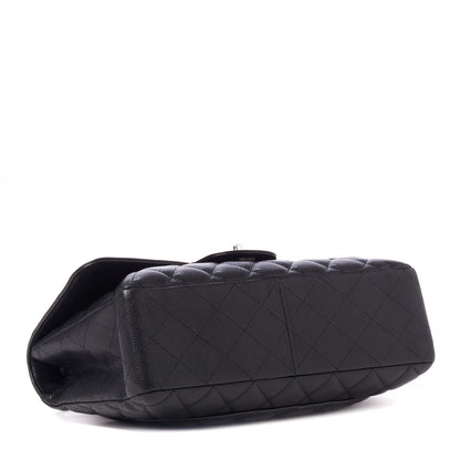 Chanel Caviar Quilted Jumbo Single Flap Black 4 of 10