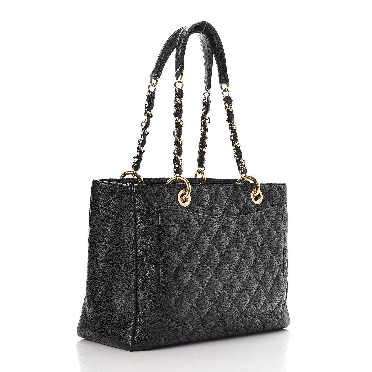 Chanel Caviar Quilted Grand Shopping Tote GST Black 4 of 10