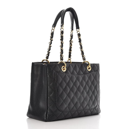 Chanel Caviar Quilted Grand Shopping Tote GST Black 4 of 10