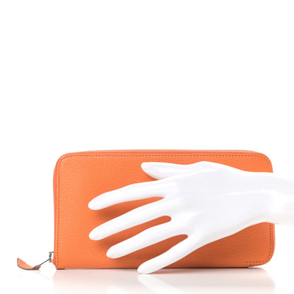 Hermes Chevre Mysore Azap Wallet Orange 2 of 8