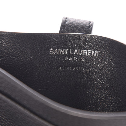 Saint Laurent Grained Calfskin Sac De Jour Card Case Black 5 of 6